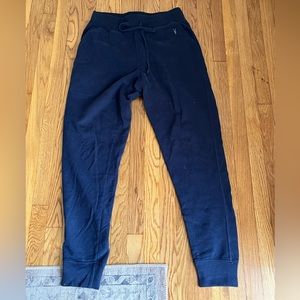 All Saints Mens jogger sweat pants navy blue